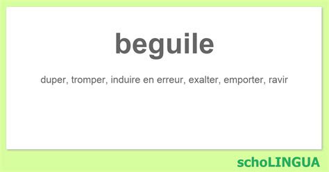 beguiling deutsch|picture of beguile.